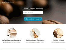 Tablet Screenshot of caffeineinformer.com